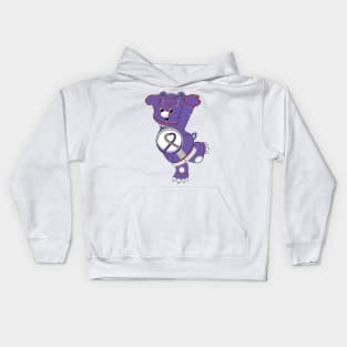 mecha cyborg purple care bear Kids Hoodie